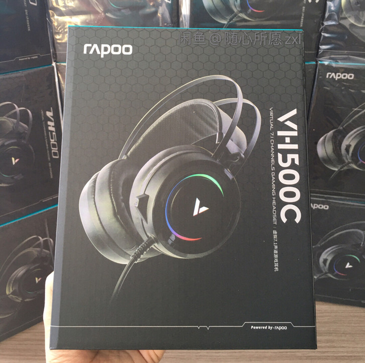 全新】雷柏Vh500c电脑耳机电竞游戏专用...