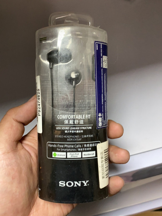 索尼 Sony MDR-EX15ap 黑色