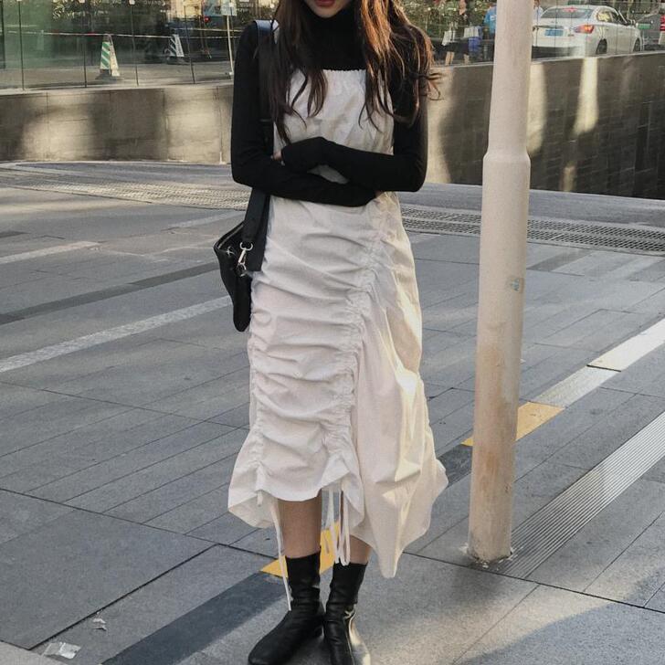 裙子2021秋季新款仙女超仙森系小个子长裙...