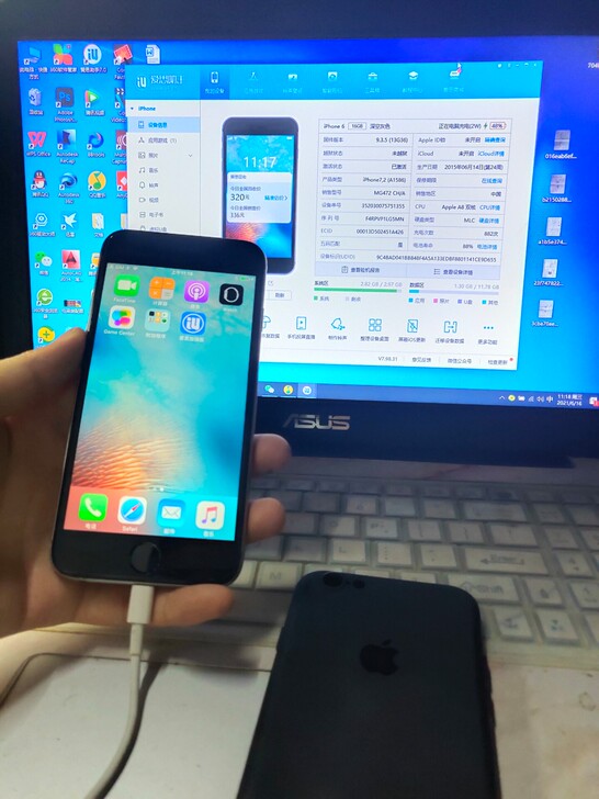 出售苹果6手机一部,绝版9系统,16g内存...