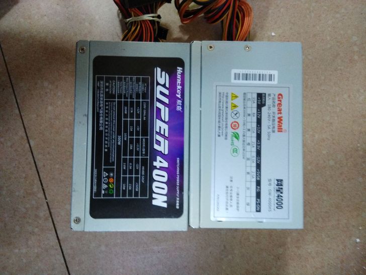 长城航嘉电源额定300W静音大风扇带显卡供...