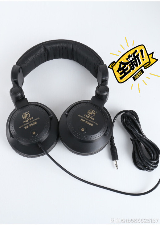 HP-960B头戴式监听耳机专业DJ录音调...
