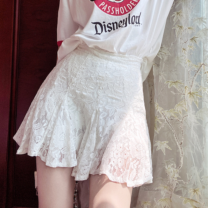 仙女蕾丝暗花半身裙女夏ins超火韩版显瘦高...