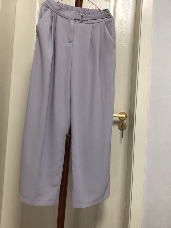 闲置包邮出~雪纺拖地长裤,适合高个子,本人...