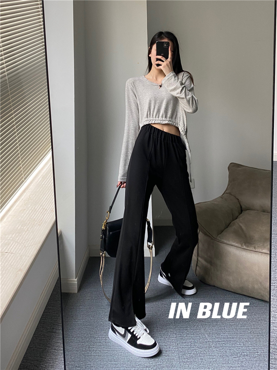 L2106 IN BLUE 面料垂顺！裤脚...