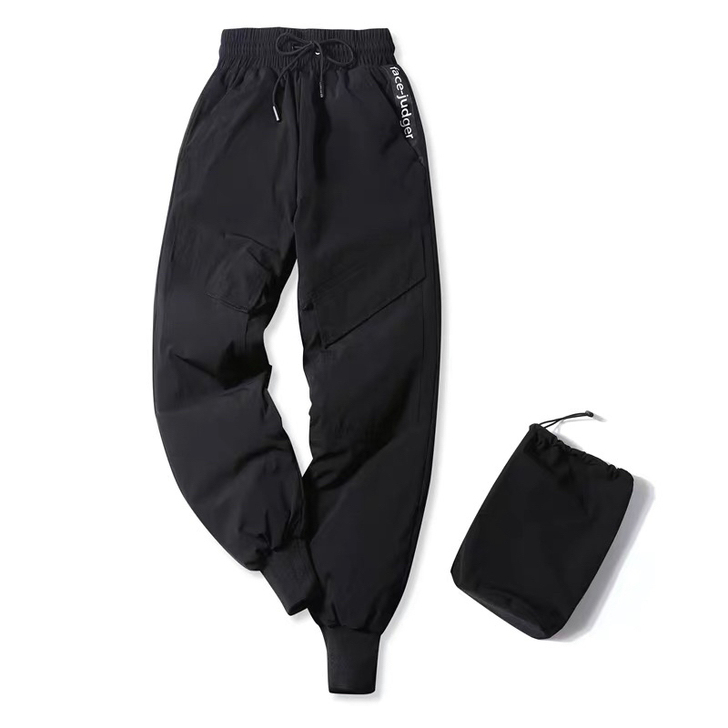 羽绒裤外穿高腰加厚白鸭绒保暖修身显瘦休闲冬...