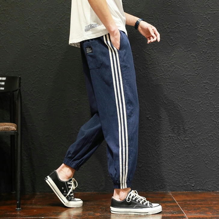 【特惠清仓】春夏季休闲裤男束脚裤韩版潮流宽...