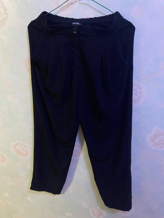 monki 黑色裤子 休闲裤