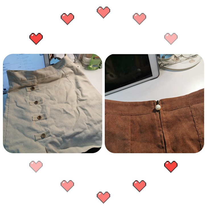 a字半身短裙M（棕色的可送L）