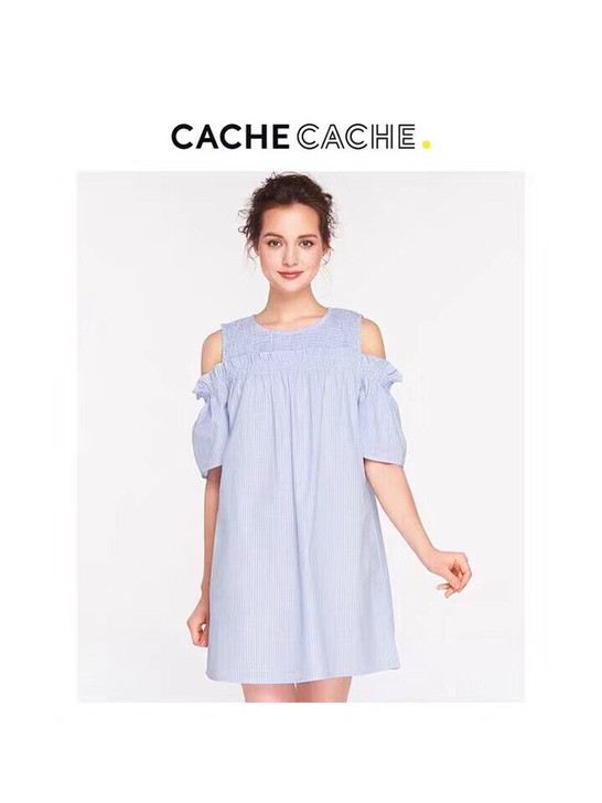 cache cache新款裙子夏小清新甜美...