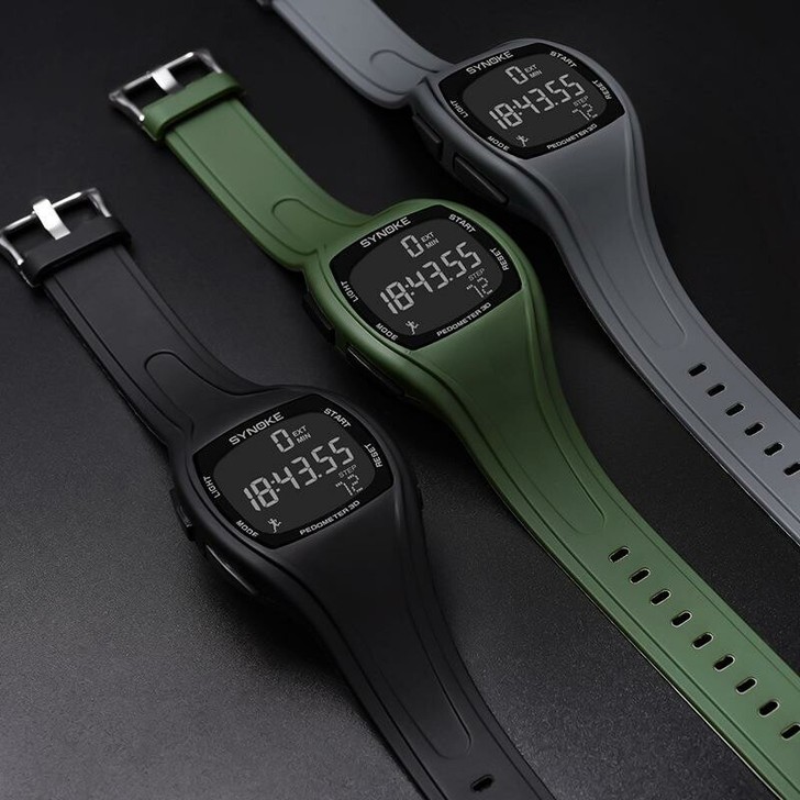 手表男运动时间记录防水腕表3D计步运动手表...