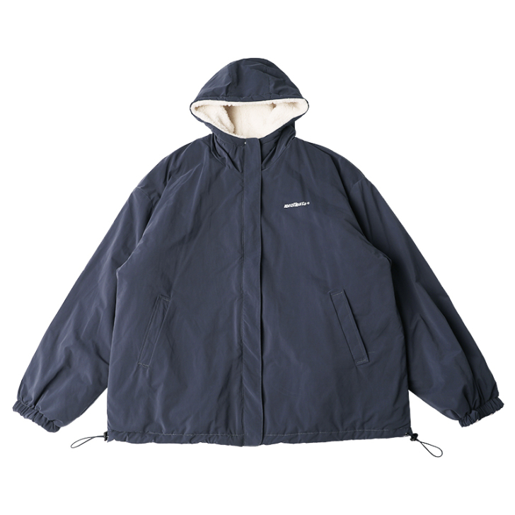 蒙马特先生 棉衣外套 m码 白色那面有一点...