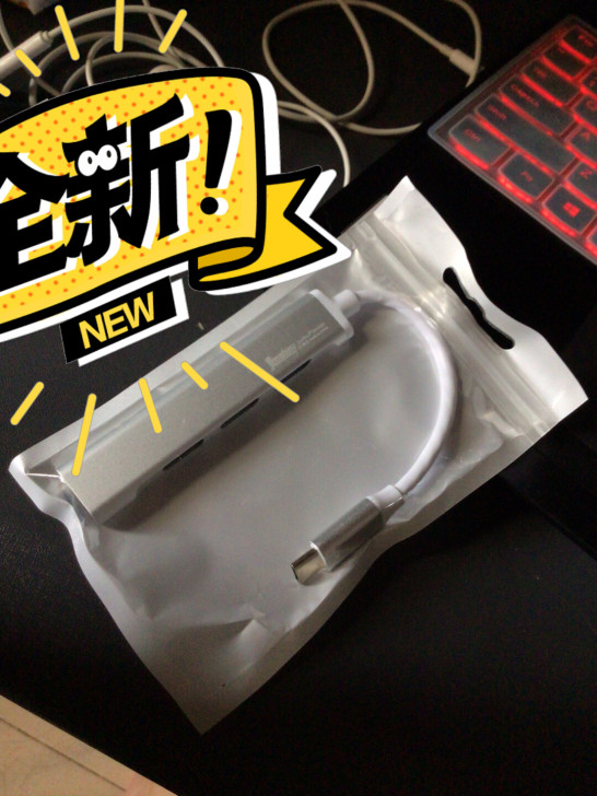 全新type-c拓展坞USB转接器四合一接...