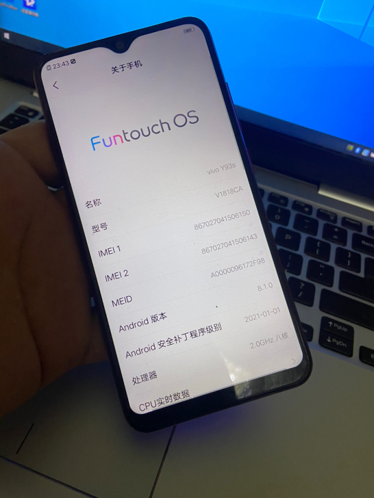 vivo y93s几乎全新128G全面屏手...