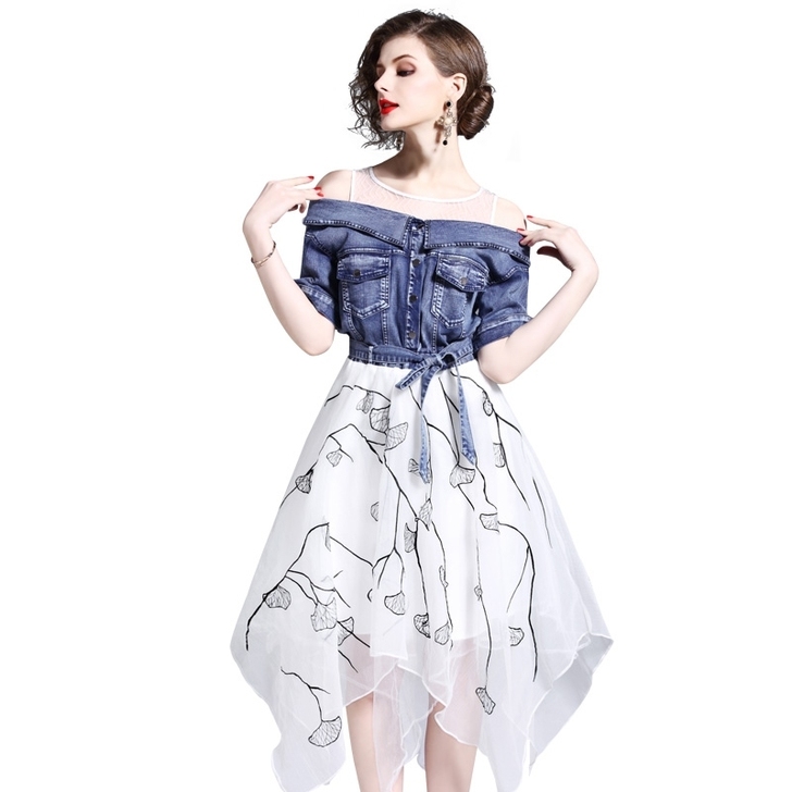 牛仔纱裙，仙气十足