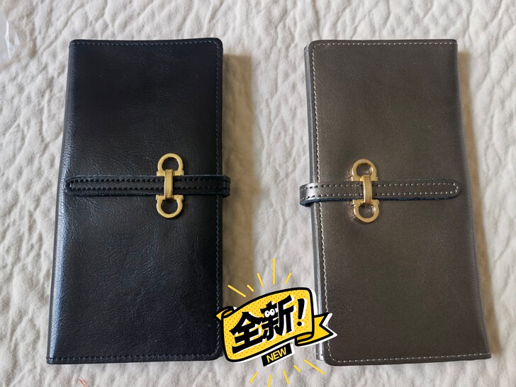 全新纯牛皮长款钱包