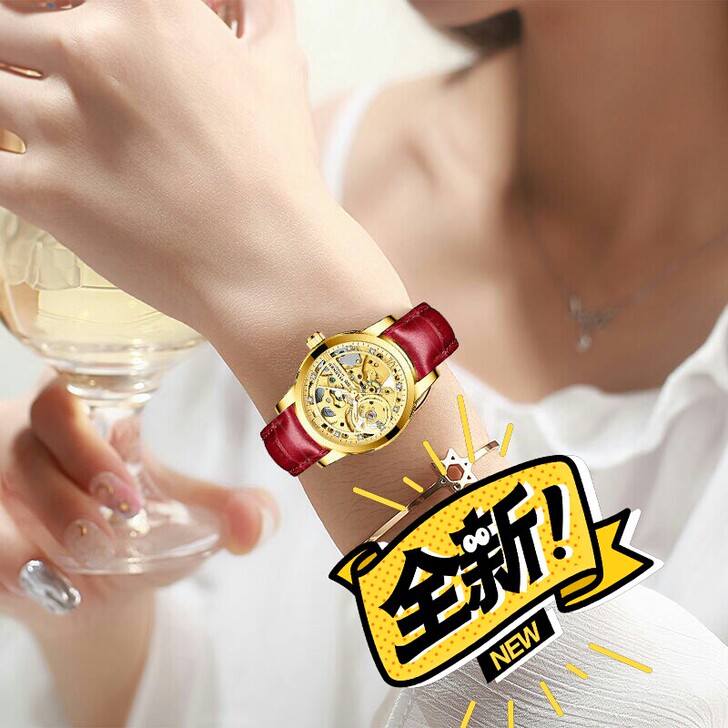 亏本处理＃全自动女士机械表瑞士进口机芯女手...