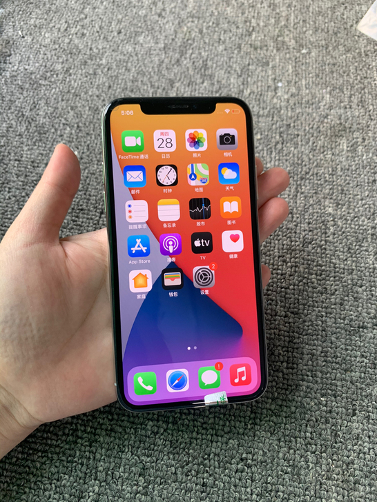 二手iPhoneX256G白色黑解插卡即用...