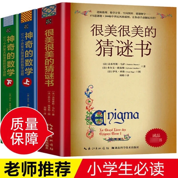 很美很美的猜谜书 数学 书籍 猜谜语 中小...