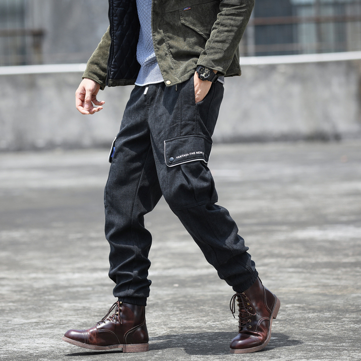 9成新闲置 春秋潮牌工装裤男 日系百搭复古...