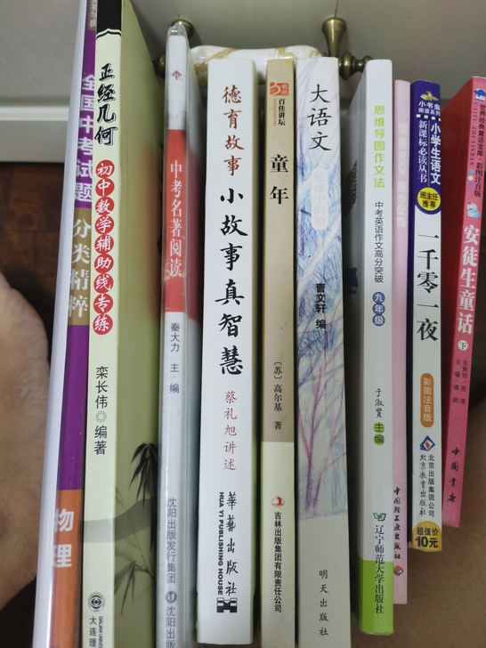 孩子初三毕业闲置书籍,低价出。正经几何购买...