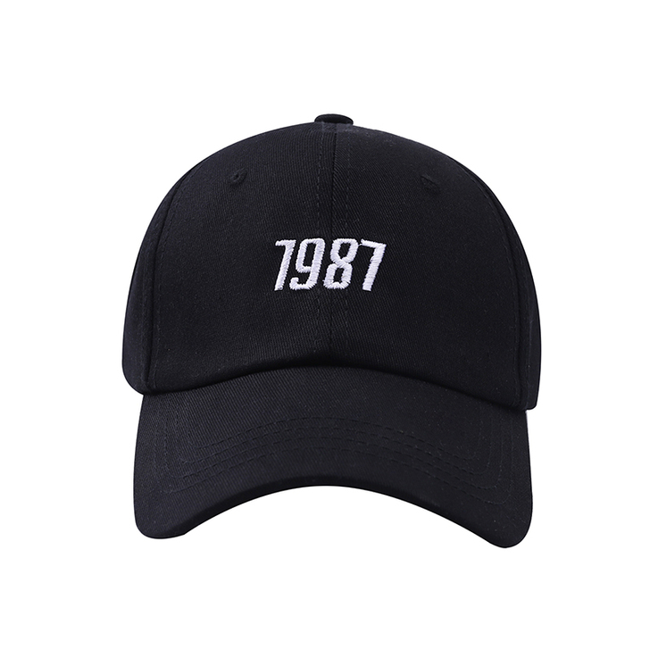 帽子男女韩版棉软顶1987棒球帽刺绣鸭舌帽...