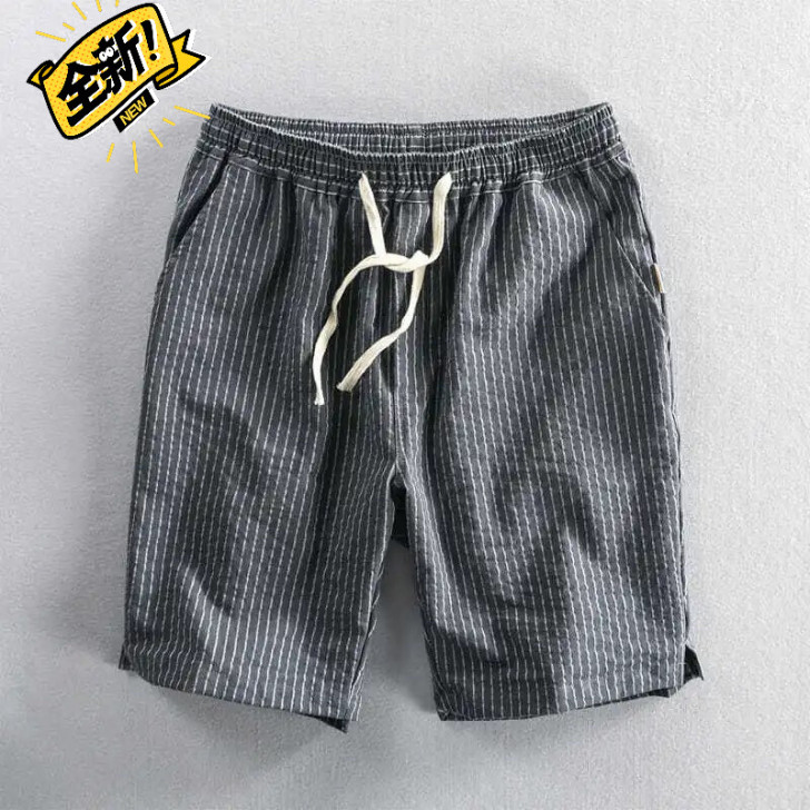 全新清仓包邮，夏季新款男士休闲条纹短裤水洗...