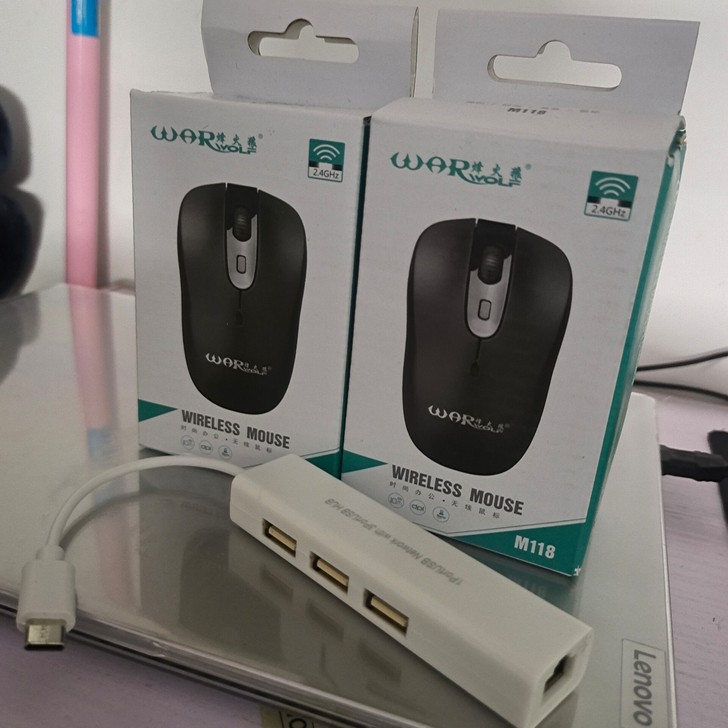 笔记本 无线鼠标x2拓展坞x1   买电脑...