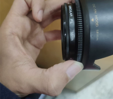 肯高偏振镜58mm加送一个遮光罩 感兴趣的...