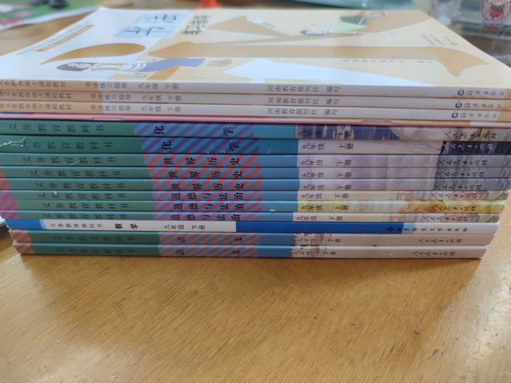 九年级下册课本，语文，数学，政治，历史，化...