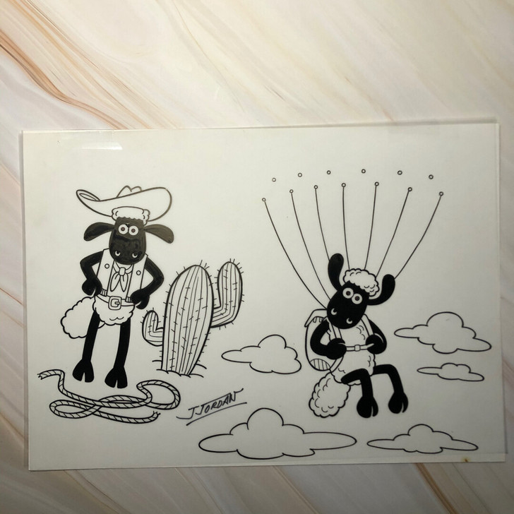 小羊肖恩 漫画底稿 硫酸纸基  顺丰包邮 ...