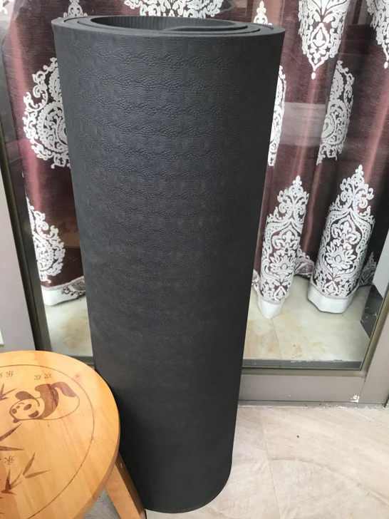 TPE瑜伽垫 男女运动垫 加厚黑色深色 活...