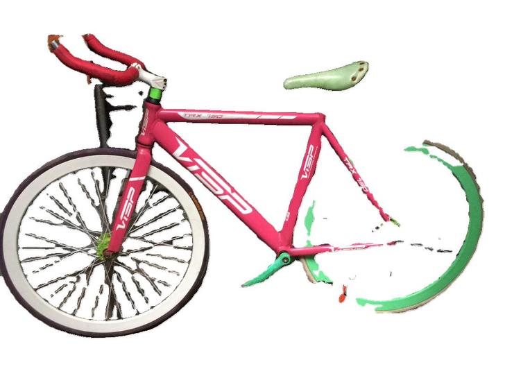 VISP死飞自行车。原价将近两千块钱,现低...