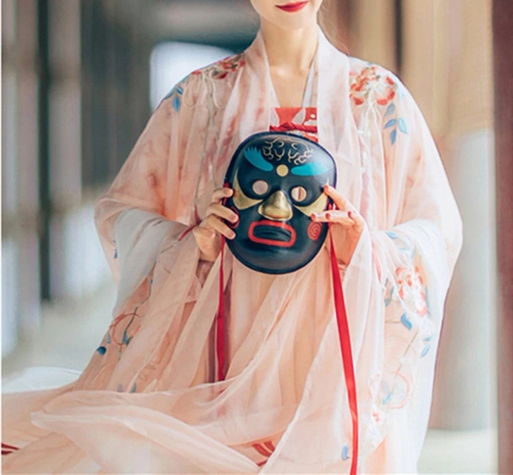 汉尚华莲夜宴大袖衫M码正的正的，标签不在了...