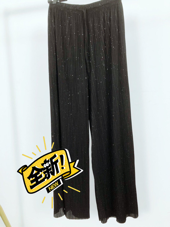 高定设计师款星空阔腿裤