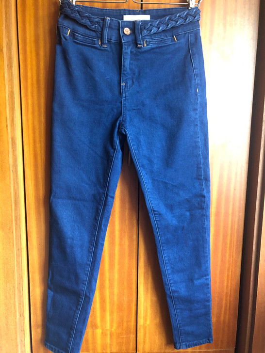 URBAN REVIVO蓝色牛仔裤