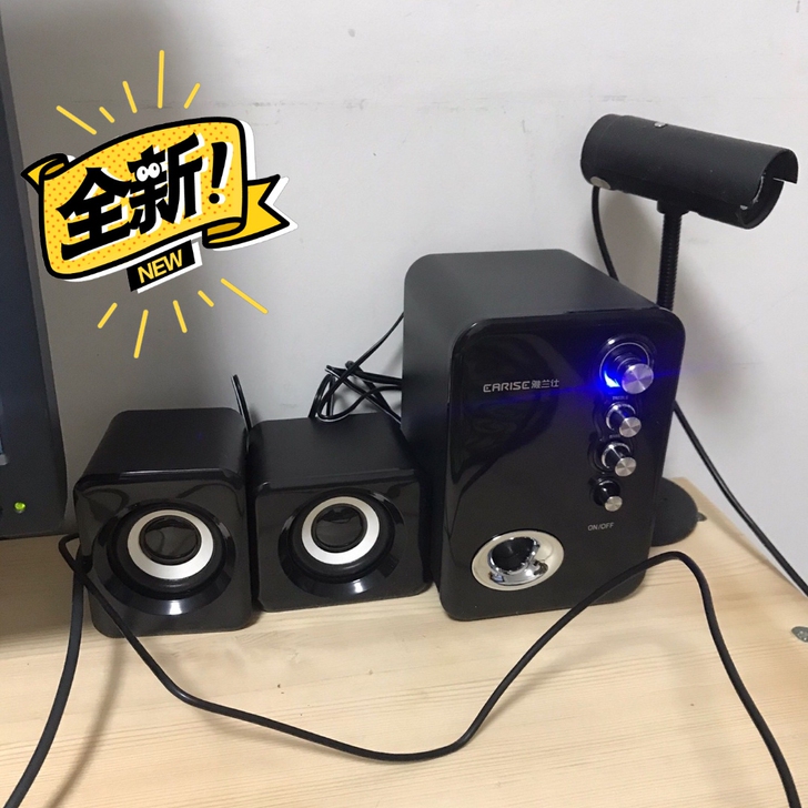 【包邮】全新雅兰仕Q8电脑音响台式机家用蓝...