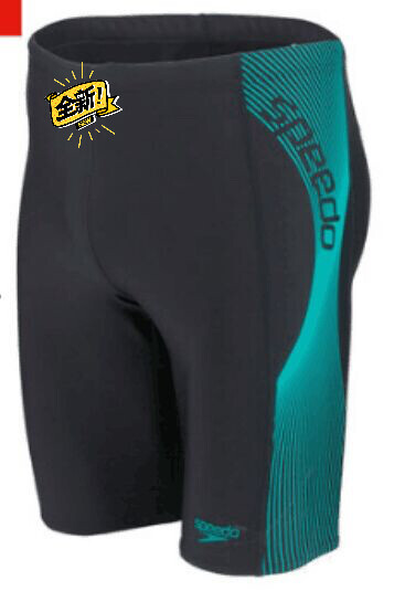 全新speedo泳裤男五分紧身速干专业游泳...