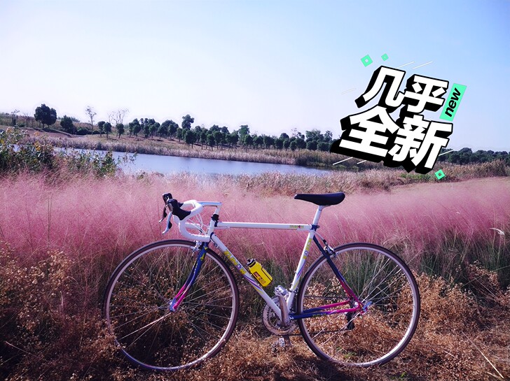 钢架复古自行车，场地自行车专用坐包+坐管（...