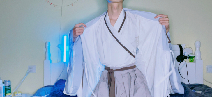 一整套汉服，吊牌还在，儒衫+襦裙+外套+腰...