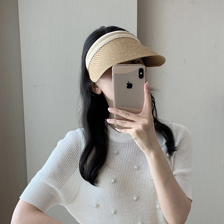 【包邮特价】夏天网红雪梨同款草帽防紫外线遮...
