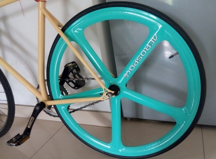 场地自行车，死飞，固齿，A牌五刀，后五刀。...