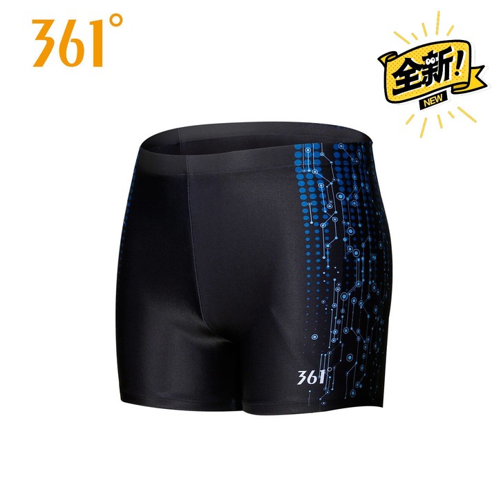 361度男士游泳短裤平角泳衣宽松防速干大码...