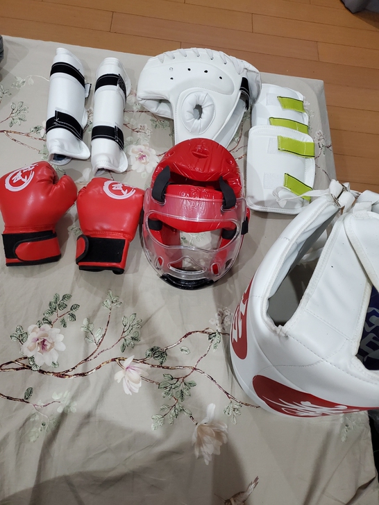 跆拳道武术护具，孩子不玩了几乎全新，期待有...