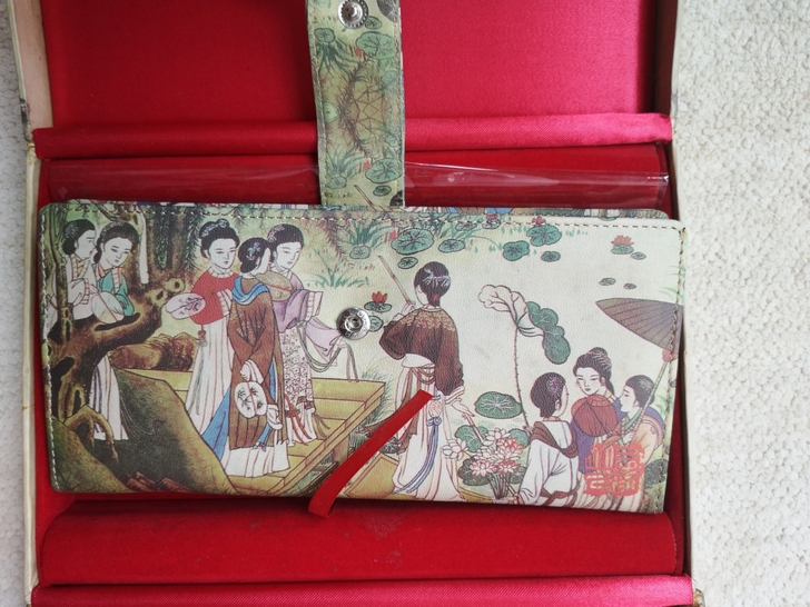 古风中国风女士钱包100%羊皮