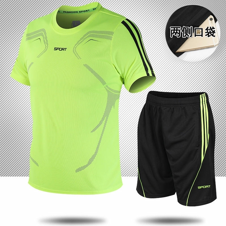 休闲运动套装男士夏季韩版潮流短袖T恤两件套...