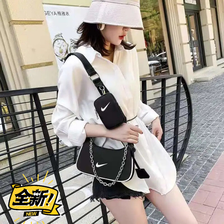 小包包女2021夏季简约ins腋下包女学生...