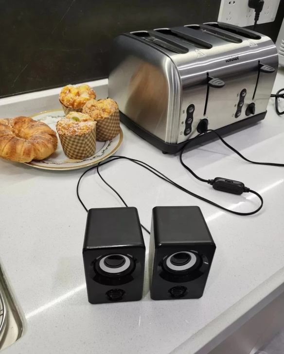 15元包邮电脑小音箱两个,店铺经营不善,清...