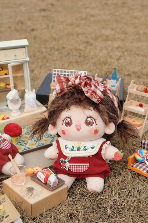 【代原价出】莓烦恼20cm现货棉花娃娃娃衣