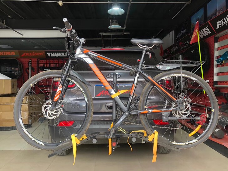 拖赢正品双梁自行车架可以放2个自行车单车